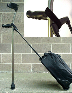 Fetterman Luggage Hitch for Crutches - Thomas Fetterman Inc.