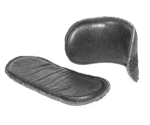 Padded Leather Forearm Crutch Cuff Inserts (pair) - Thomas Fetterman Inc.